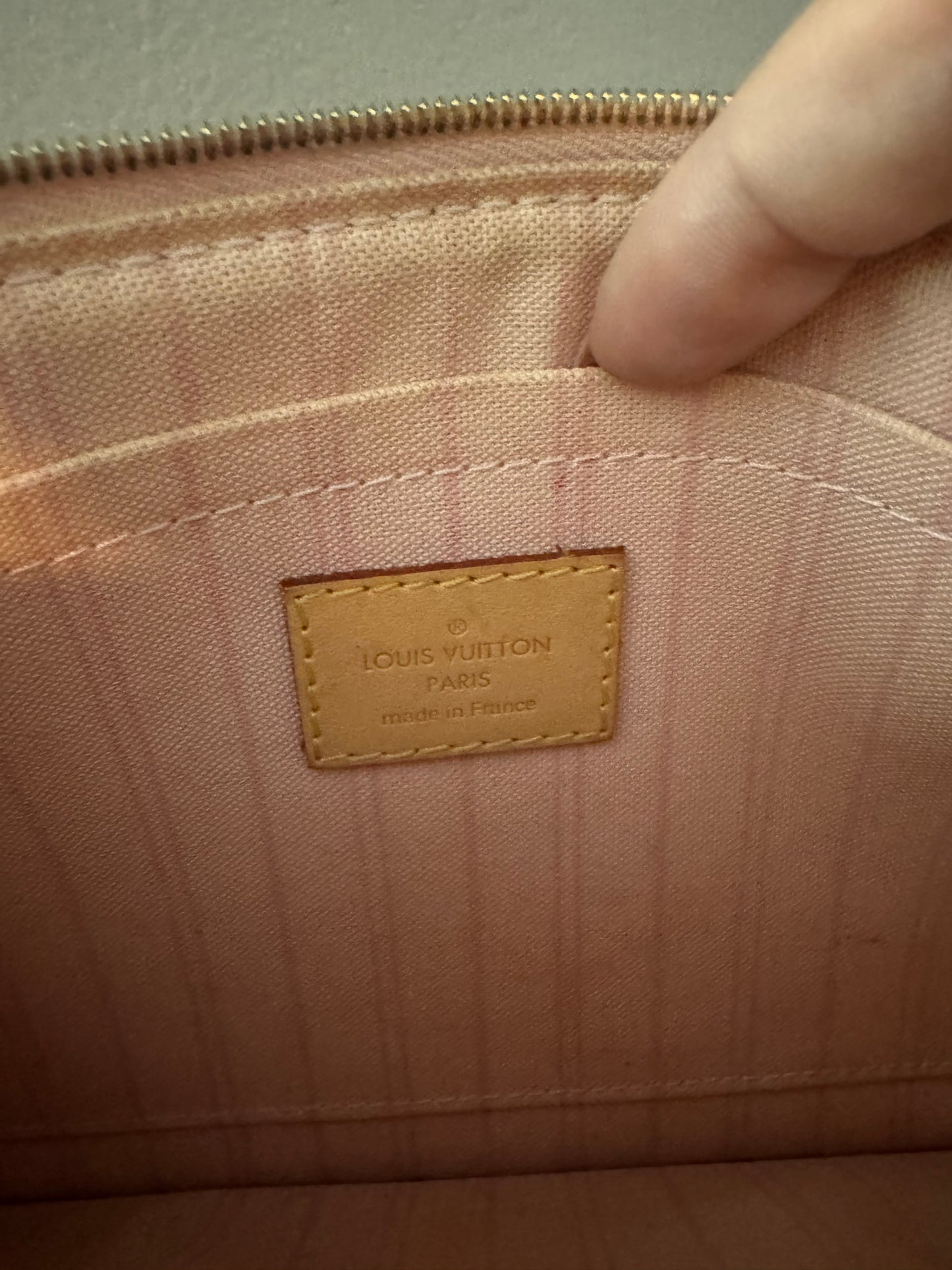 Louis Vuitton Damier Azur Canvas Neverfull Pochette