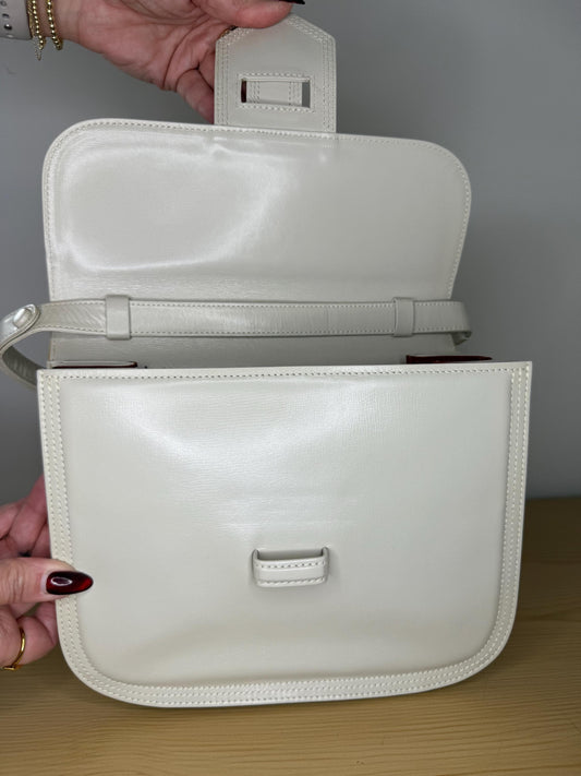 AUTHENTIC Vintage YSL 2 Way Cream Shoulder Bag