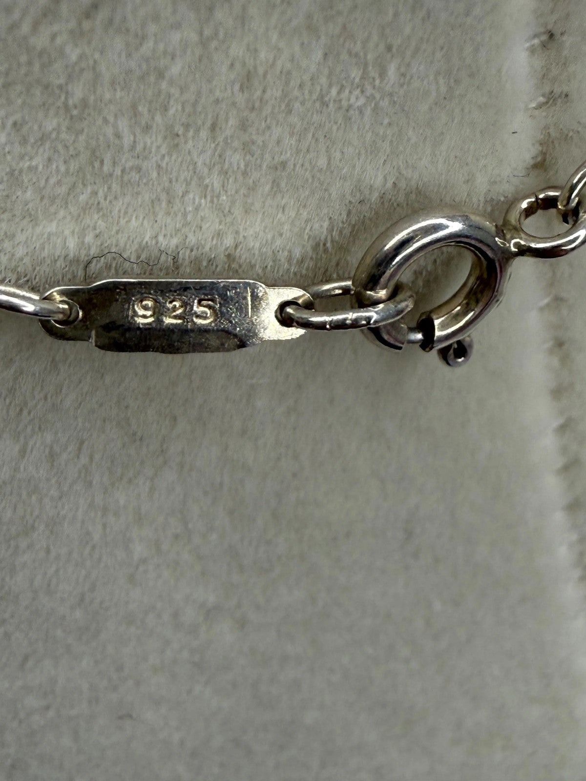 Tiffany Sterling Silver Bow Necklace