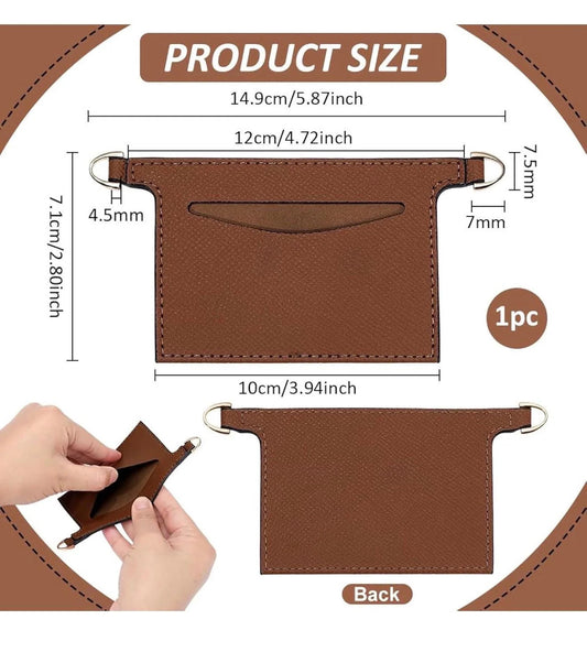 PU Leather Wallet Insert Conversion for Small Wallet on a chain