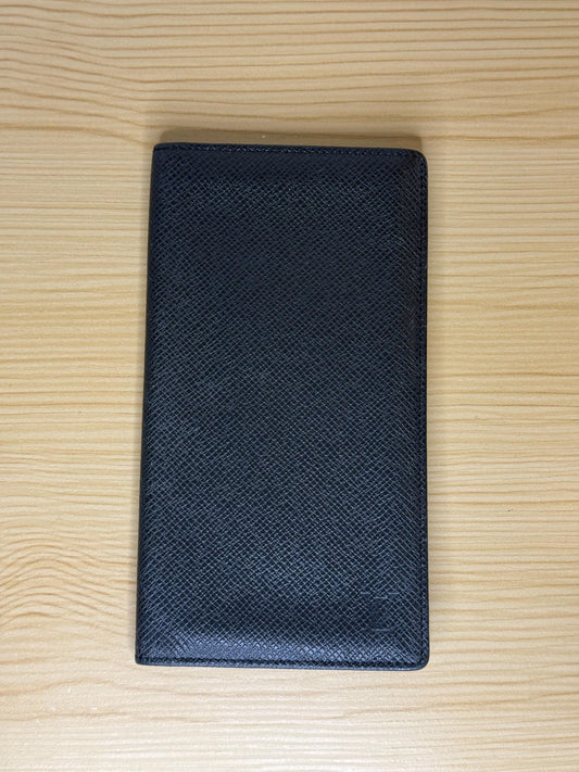 AUTHENTIC LOUIS VUITTON Black Brazza Leather Men’s/Womens Wallet