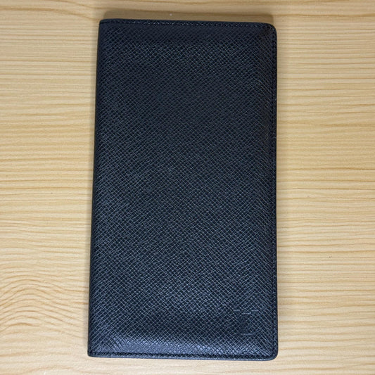 LOUIS VUITTON Black Brazza Leather Bifold Men’s/Womens Wallet
