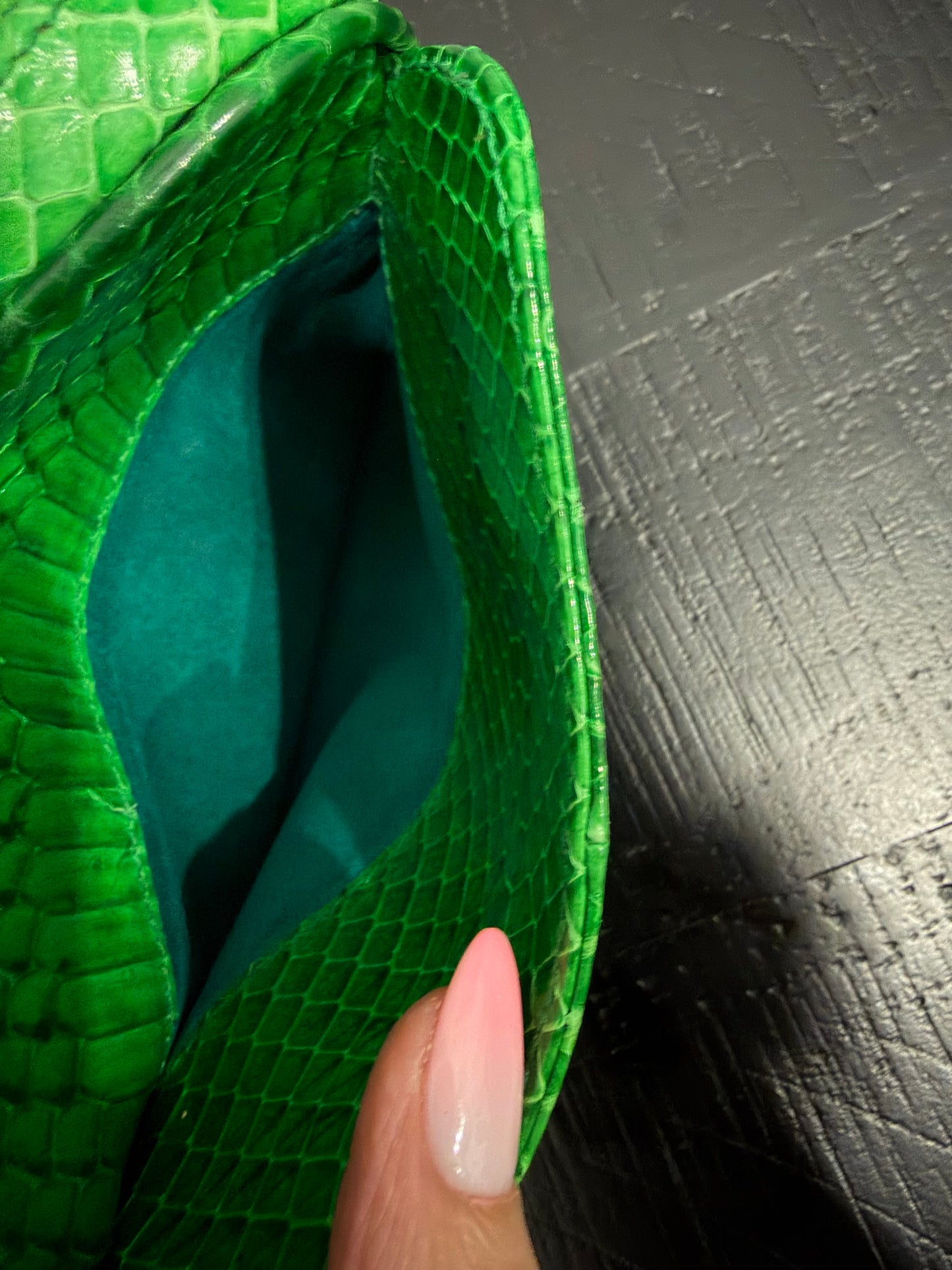 Gucci Vintage Green Snakeskin crossbody