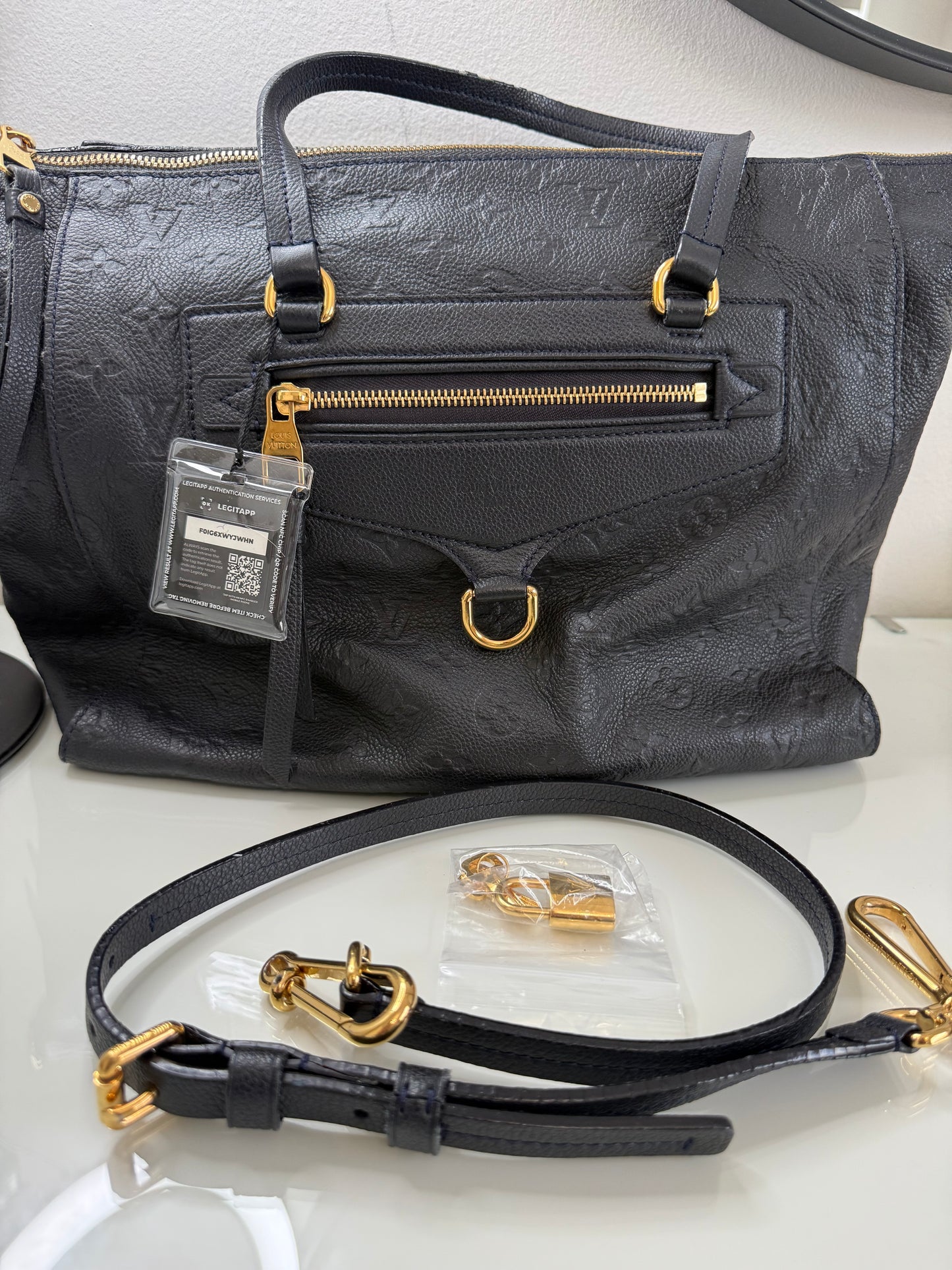Louis Vuitton Navy Empreinte Lumineuse PM 2 Way