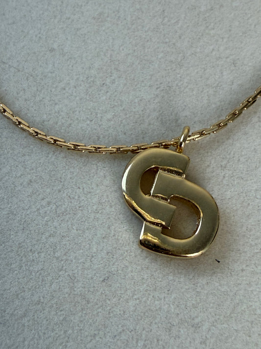 Christian Dior "CD" Charm 7" Bracelet