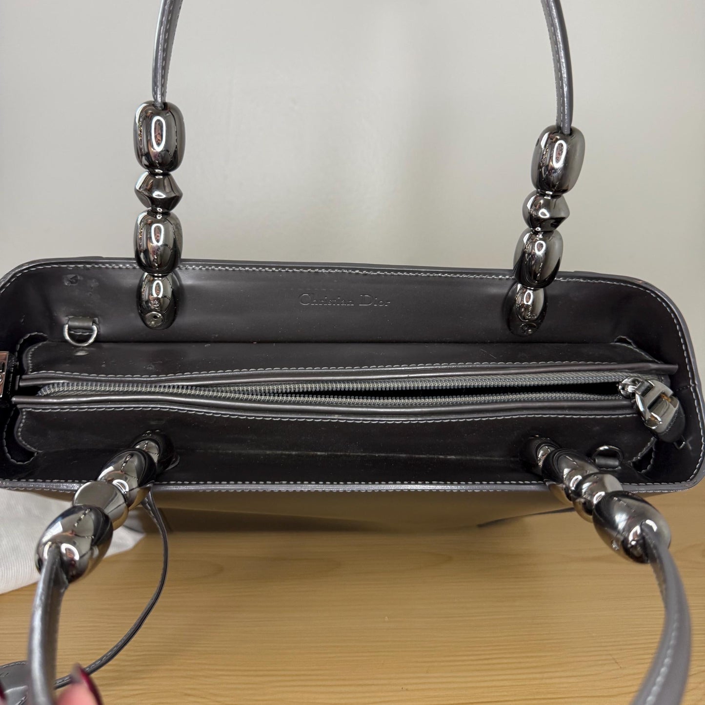 Christian Dior Malice Gray Handbag