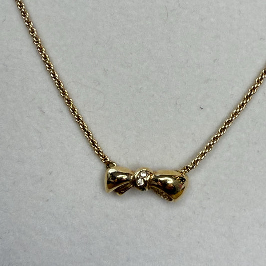 Christian Dior Vintage Bow Necklace