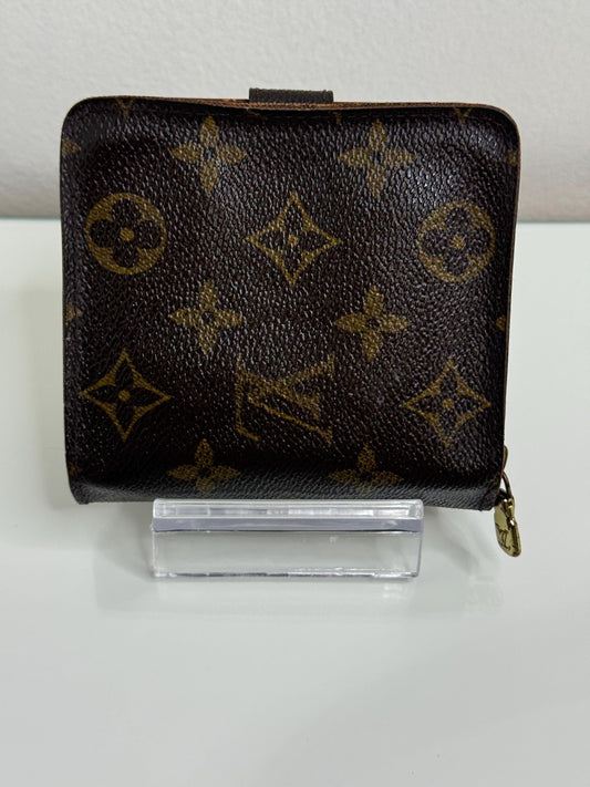 Louis Vuitton Vintage Monogram Compact Zipper Wallet