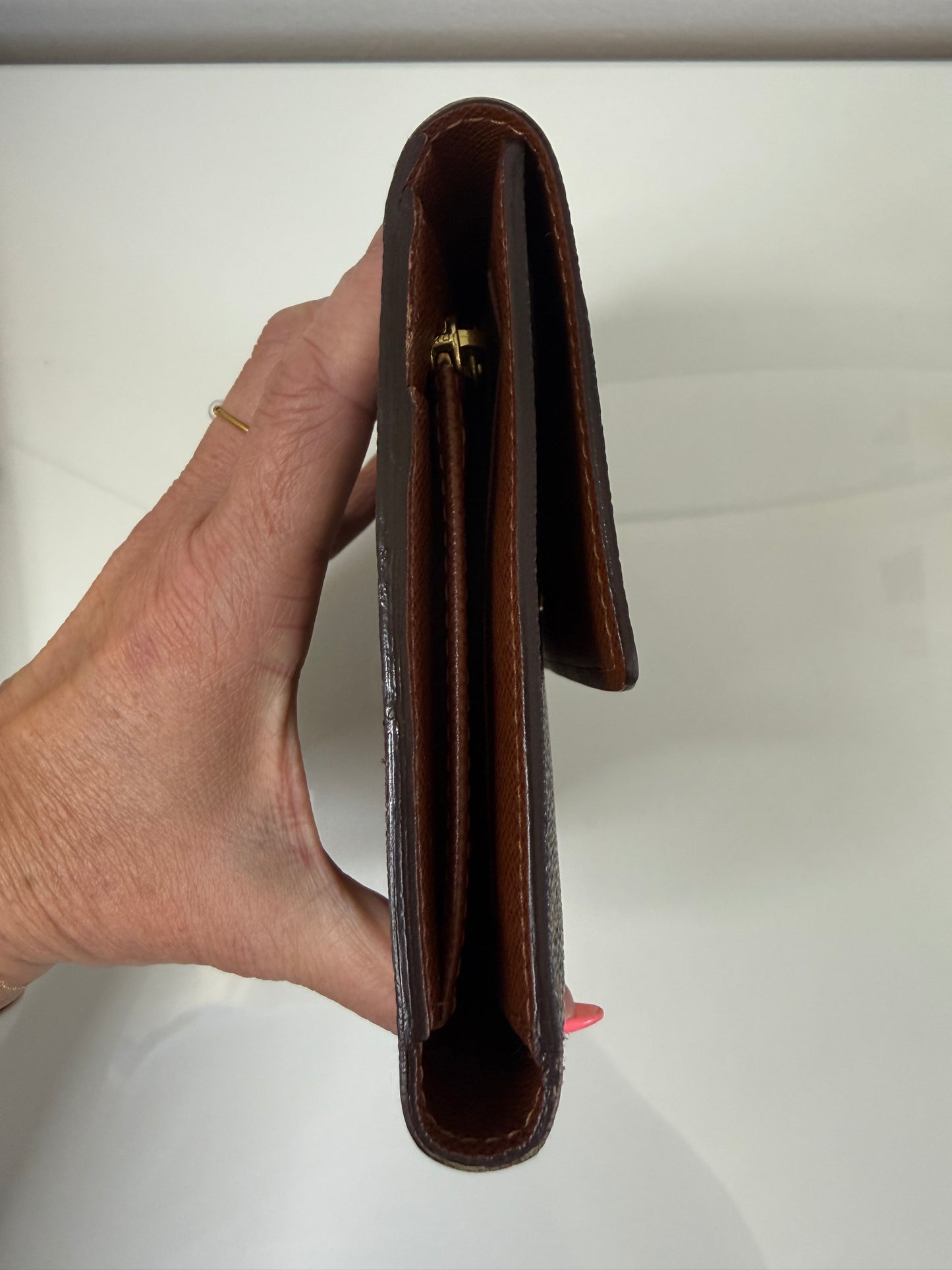 Louis Vuitton Monogram Pochette Passport Tri Fold