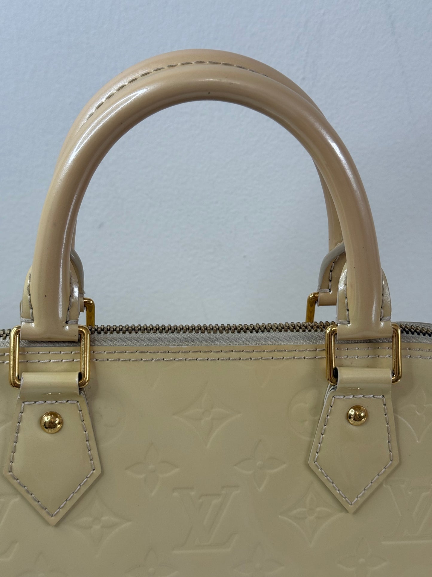 Louis Vuitton Light Yellow Vernis Alma PM