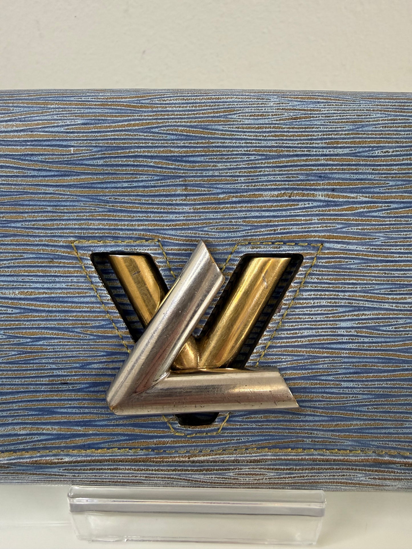 Louis Vuitton Blue Epi Twist Wallet