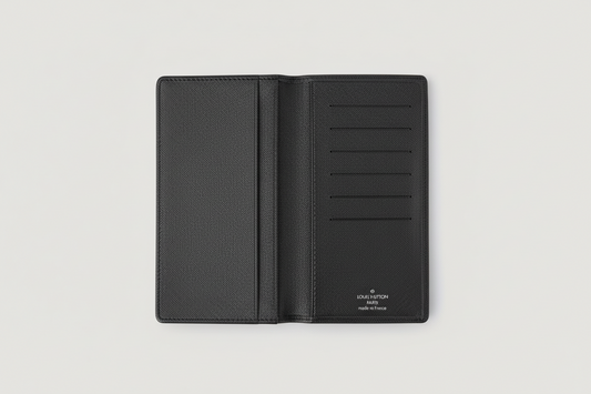 LOUIS VUITTON Black Brazza Leather Bifold Men’s/Womens Wallet