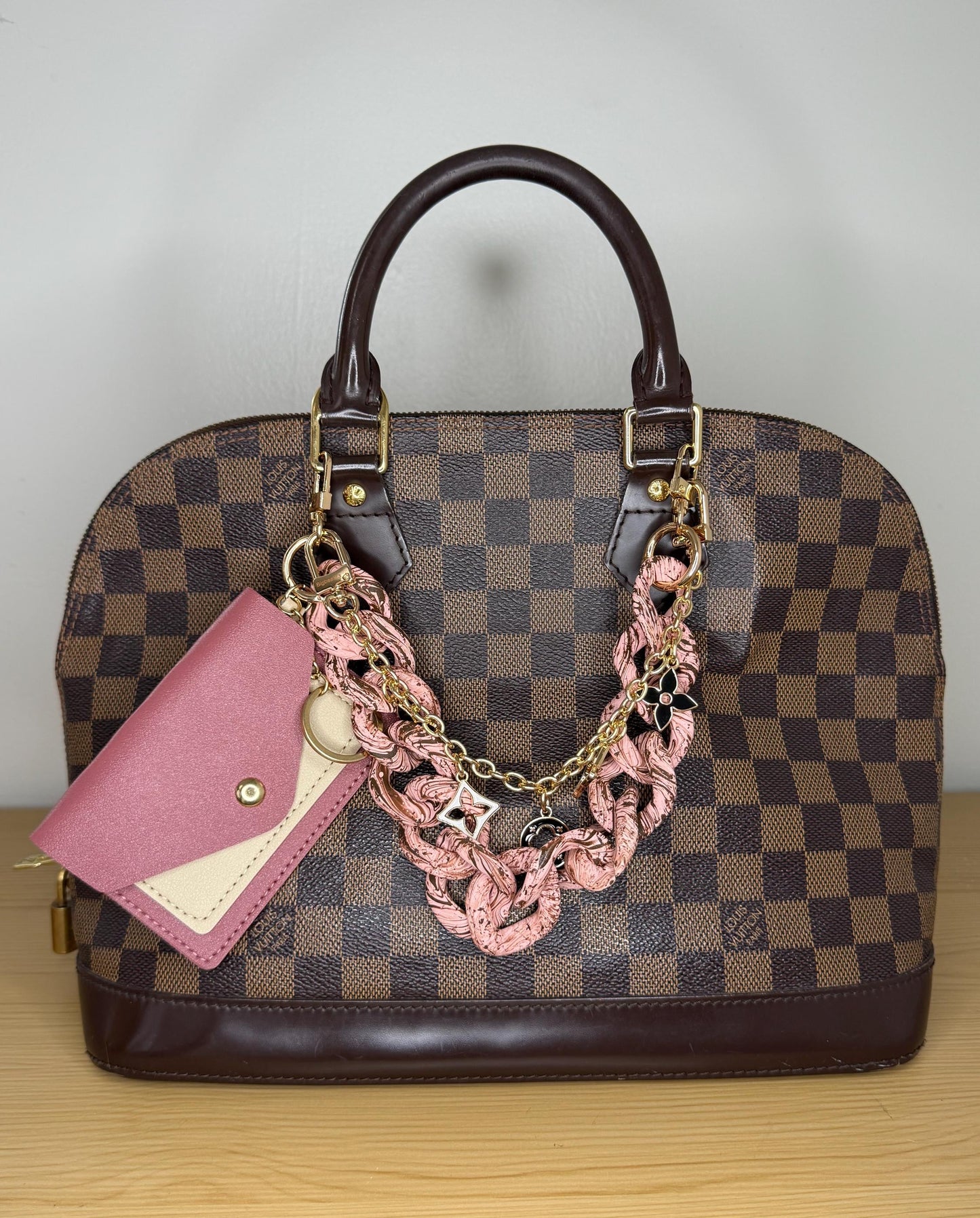 Louis Vuitton Damier Ebene Alma PM Canvas Bag