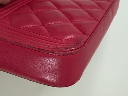 Chanel Fuchsia Pink Quilted Boy WOC