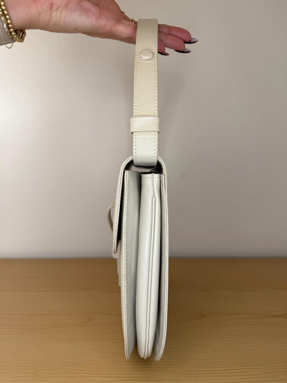 AUTHENTIC Vintage YSL 2 Way Cream Shoulder Bag