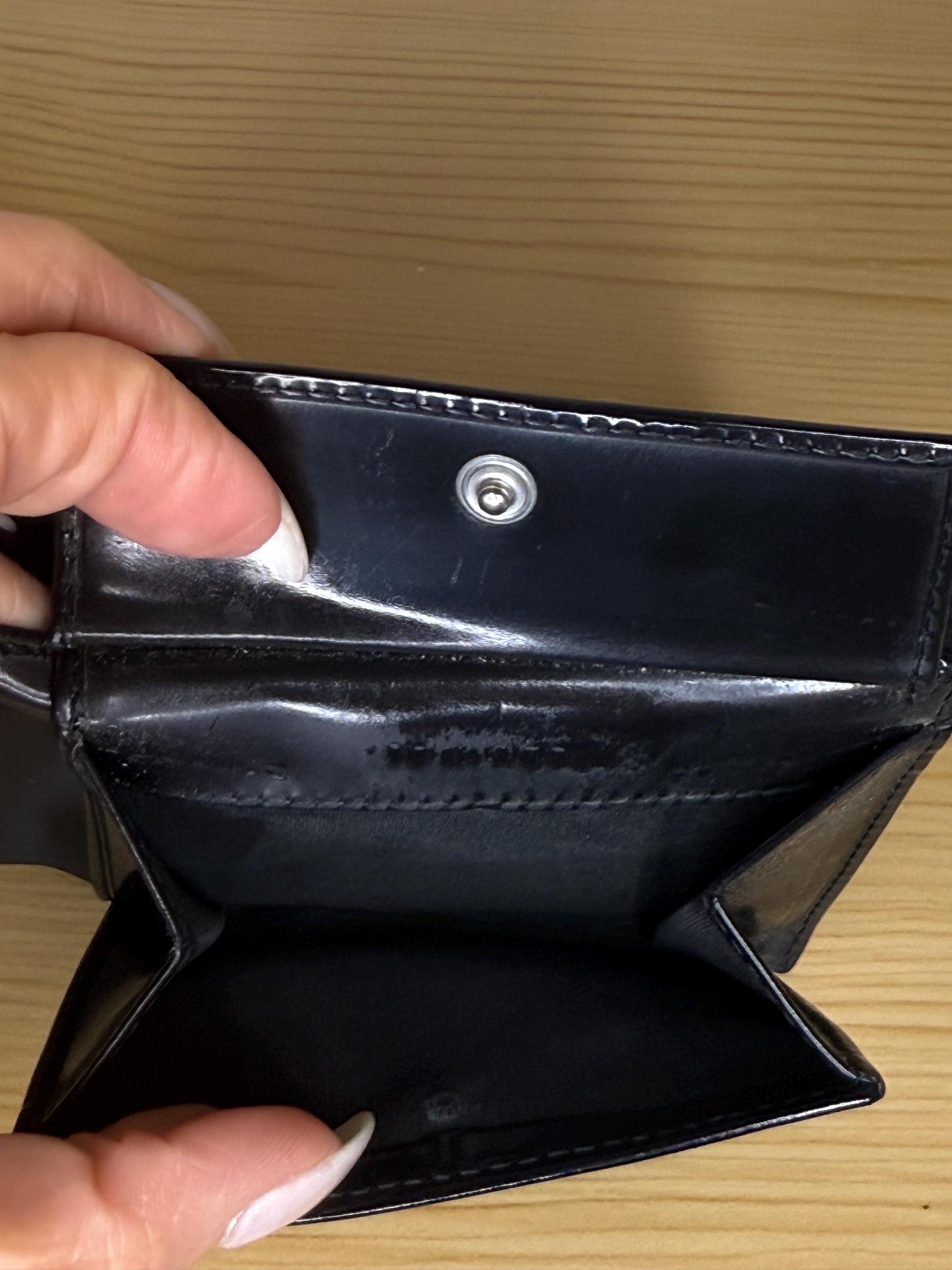 AUTHENTIC Christian Dior Black Leather Men’s Wallet