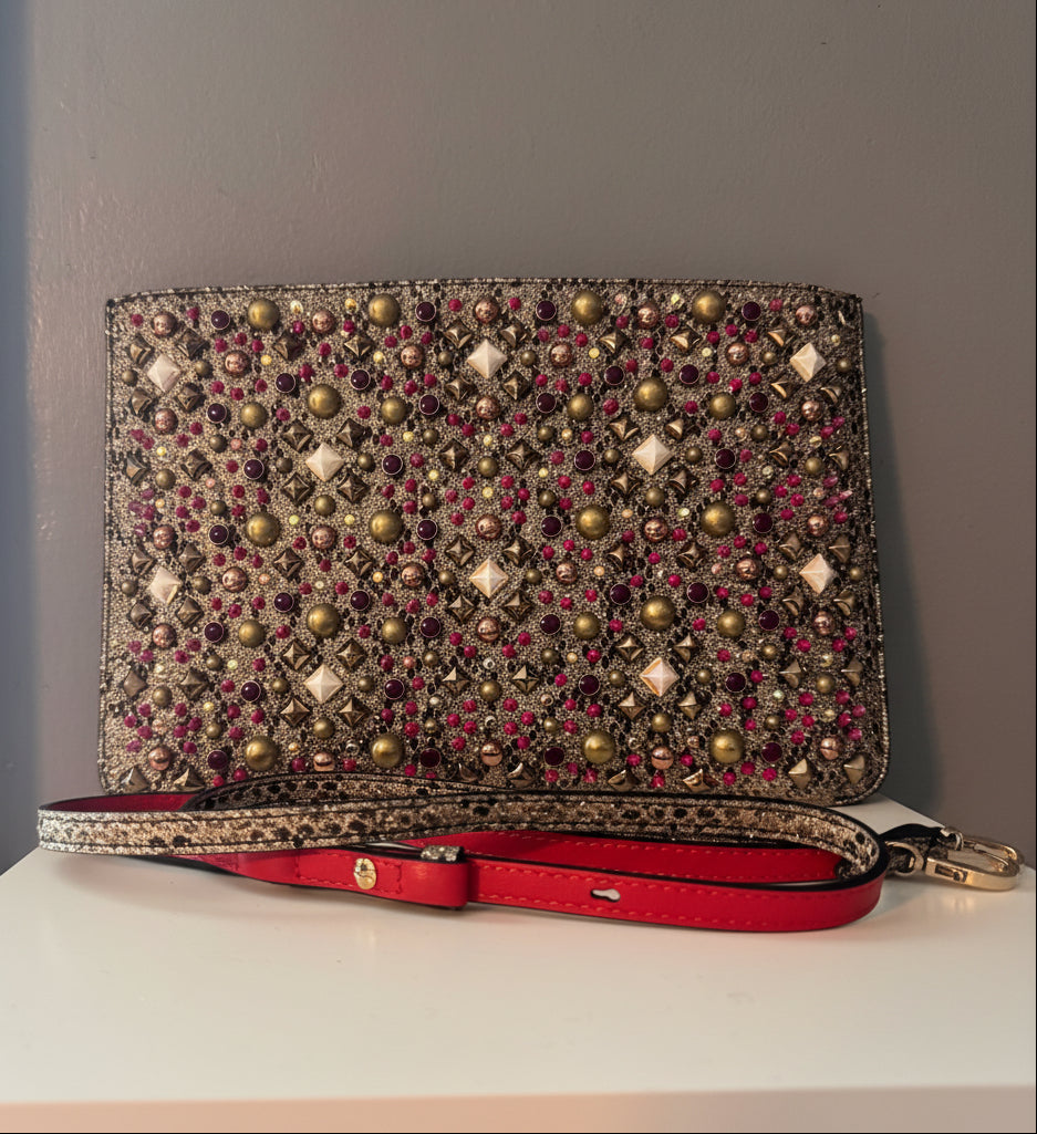 Christian Louboutin Multicolored Jeweled Crossbody