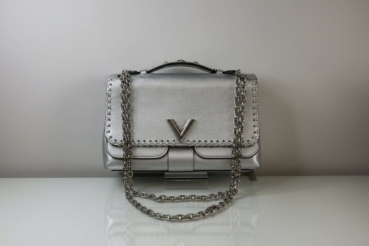 Louis Vuitton Very Silver Leather