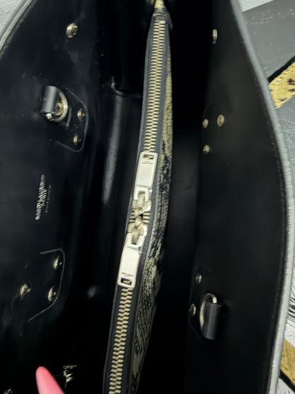 Saint Laurent Sac De Jour Python Bag