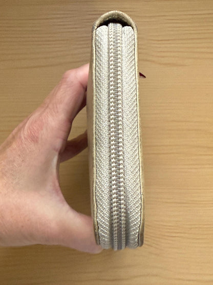 AUTHENTIC Chanel Metallic Lambskin Zippy Wallet