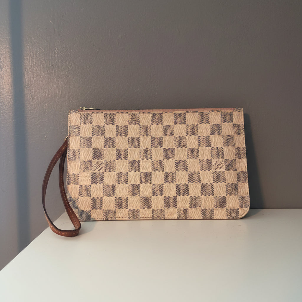 Louis Vuitton Damier Azur Canvas Neverfull Pochette