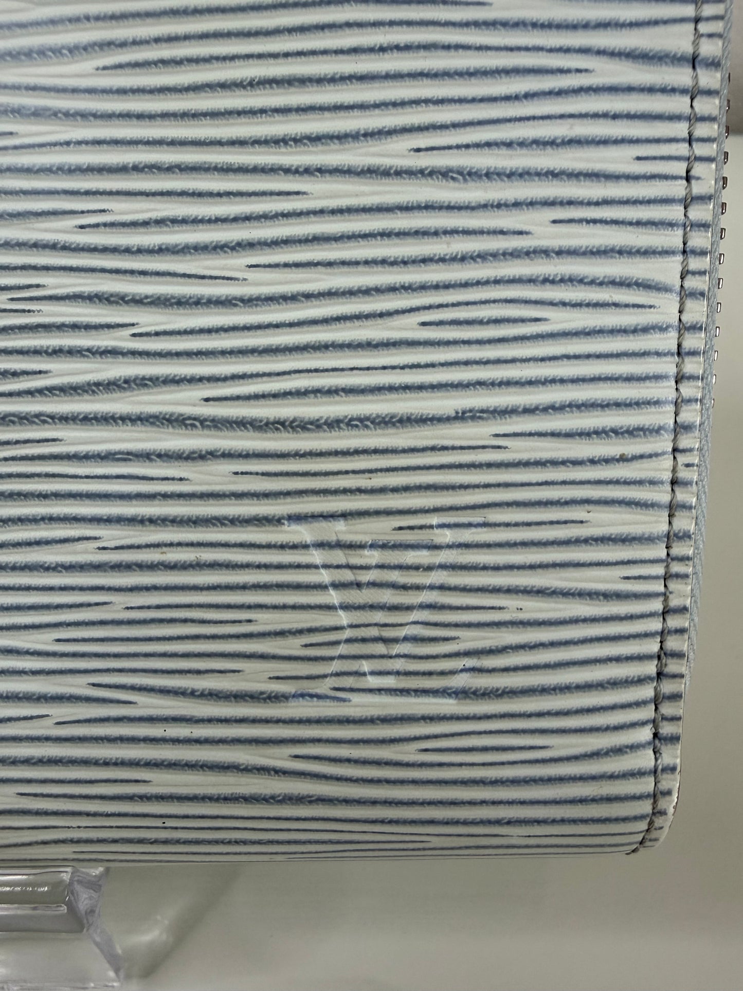 Louis Vuitton Light Blue Epi Zippy Wallet