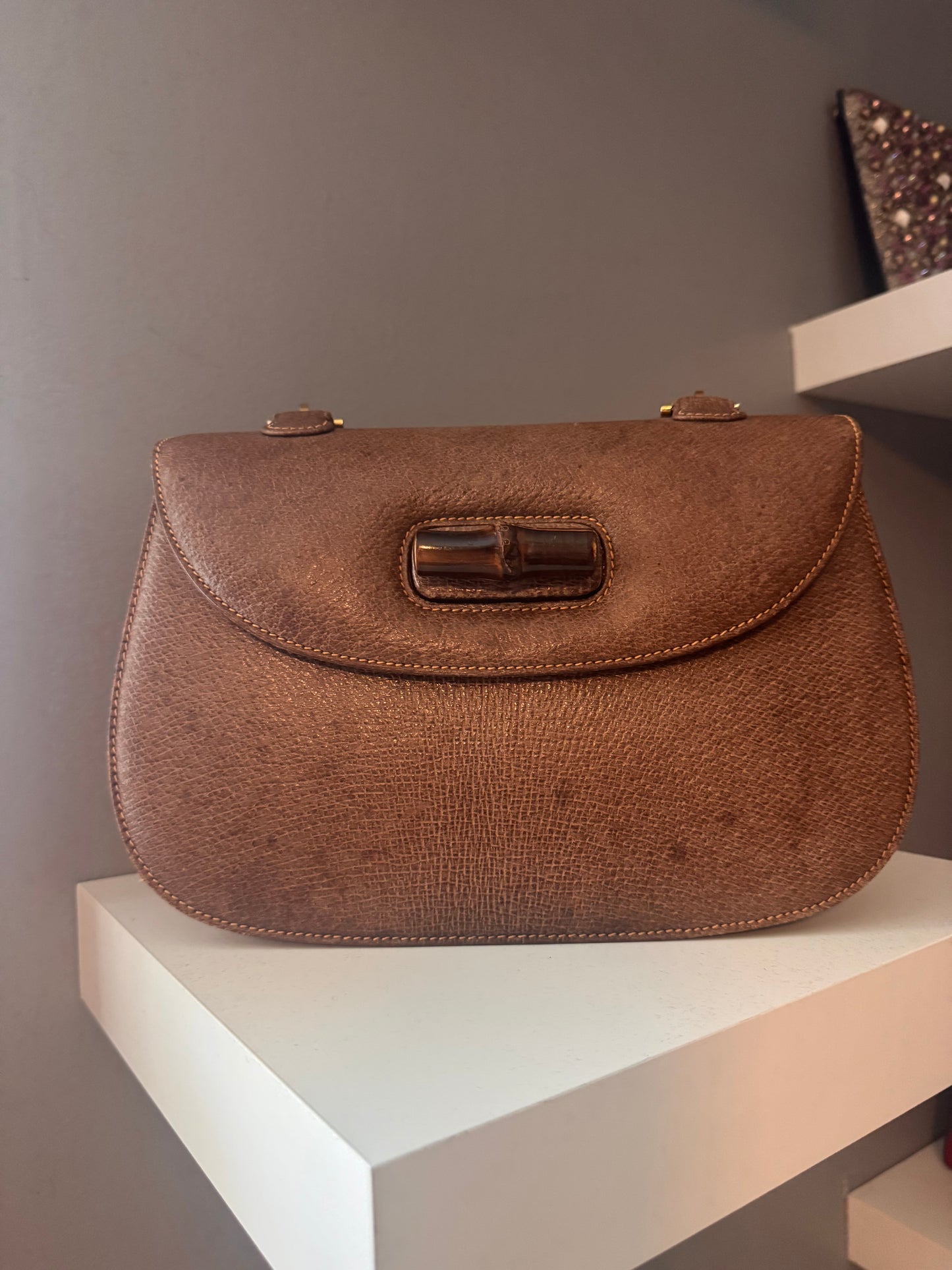 Gucci Vintage 1947 Bamboo Top Handle