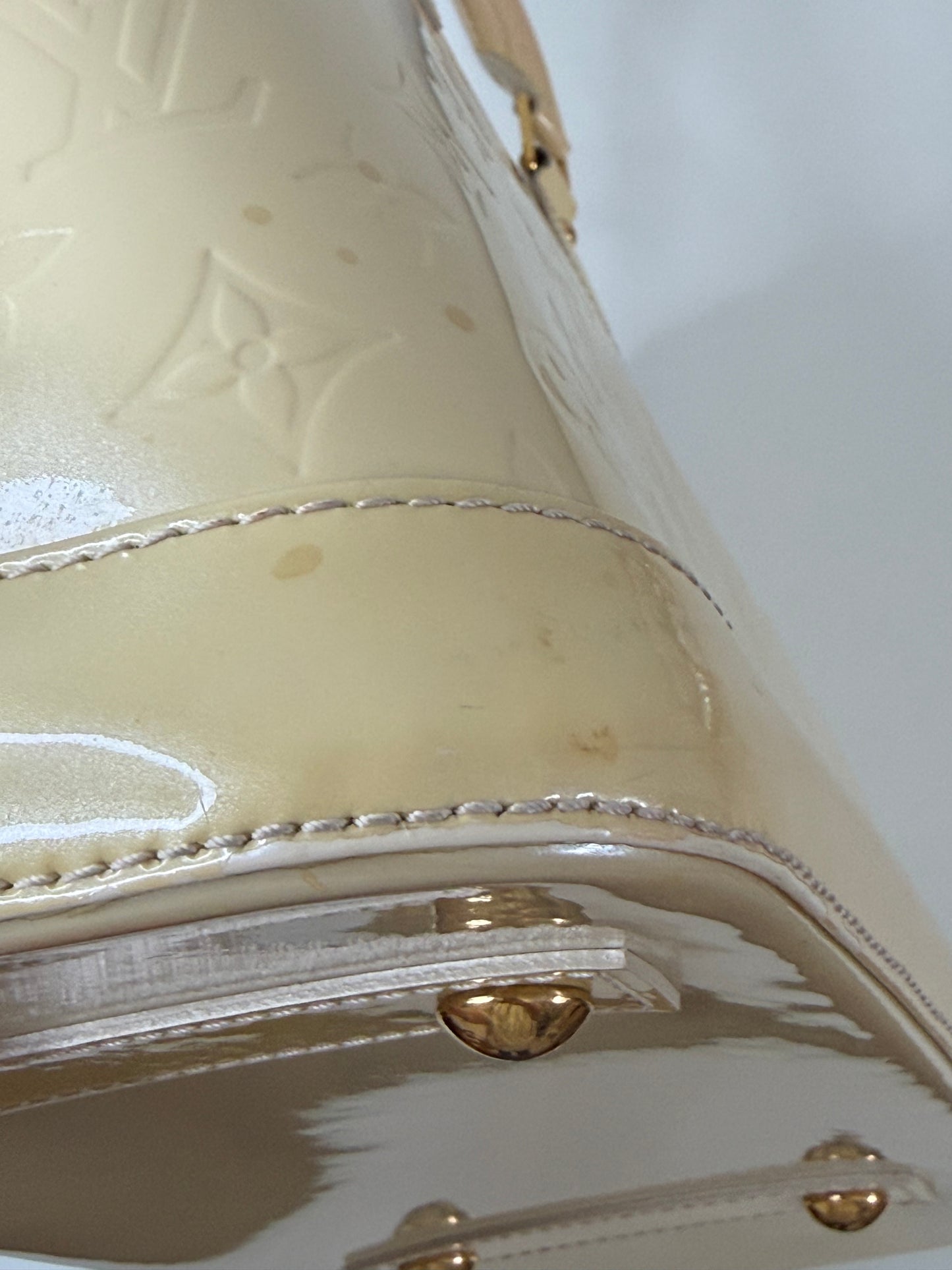 Louis Vuitton Light Yellow Vernis Alma PM