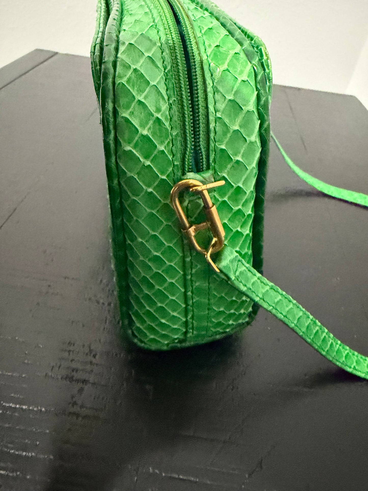 Gucci Vintage Green Snakeskin crossbody