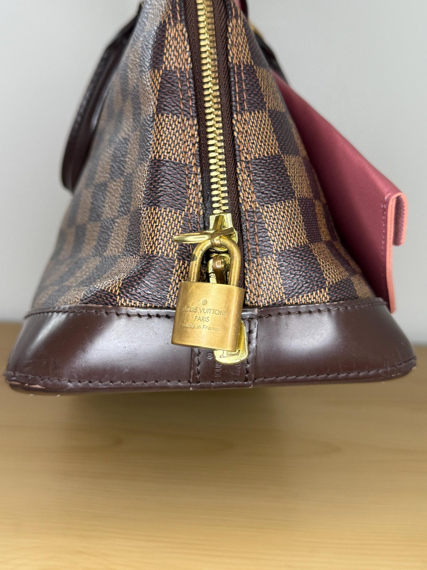 Louis Vuitton Damier Ebene Alma PM Canvas Bag