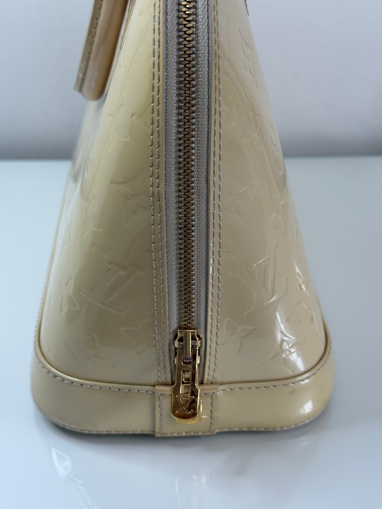 Louis Vuitton Light Yellow Vernis Alma PM