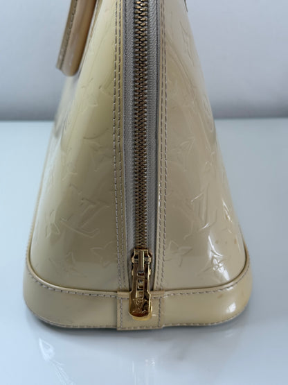 Louis Vuitton Light Yellow Vernis Alma PM