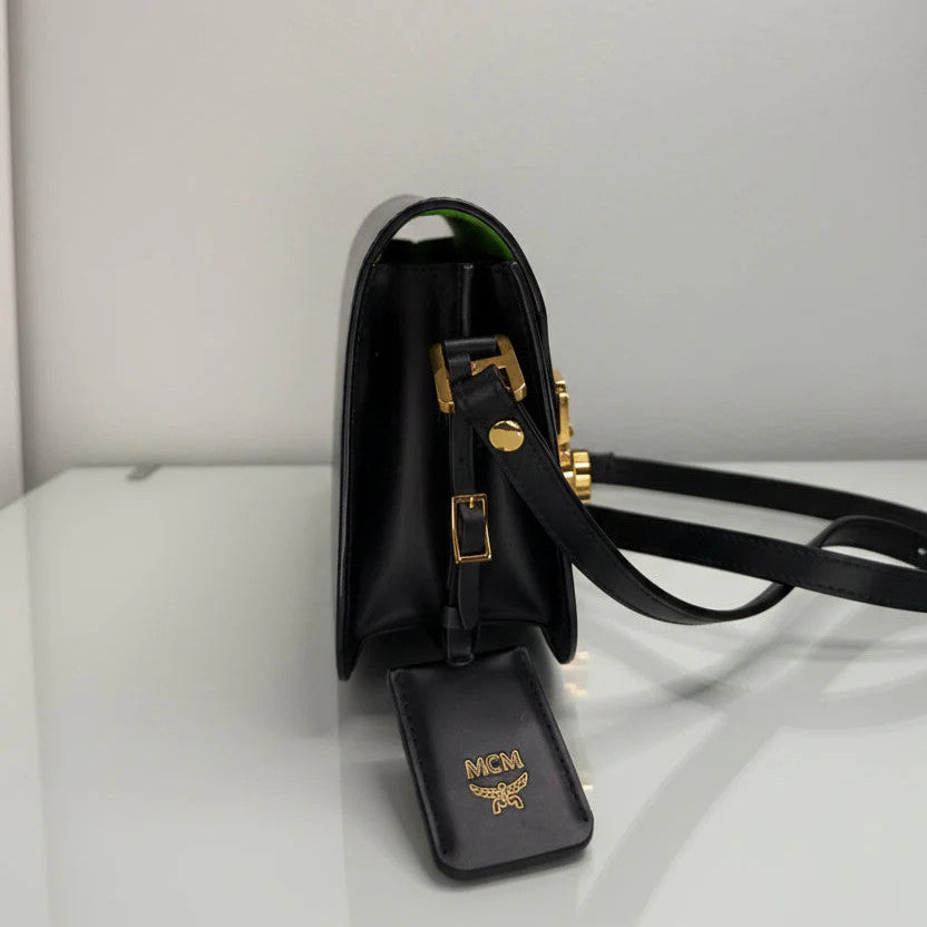 MCM Patrizia Two Tone Leather Tracy Crossbody