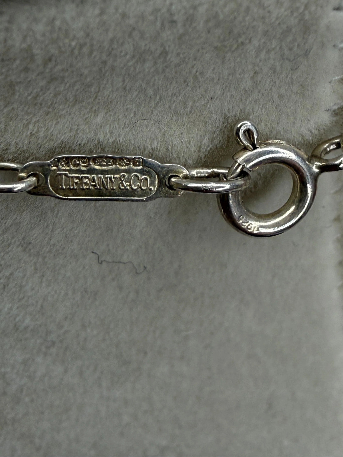 Tiffany Sterling Silver Bow Necklace