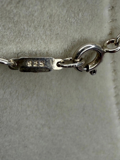 Tiffany Sterling Silver Bow Necklace