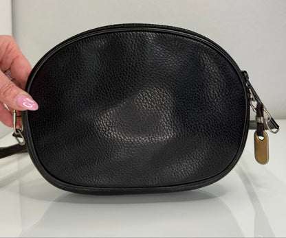 Gucci Vintage Black Leather with Interlocking GG
