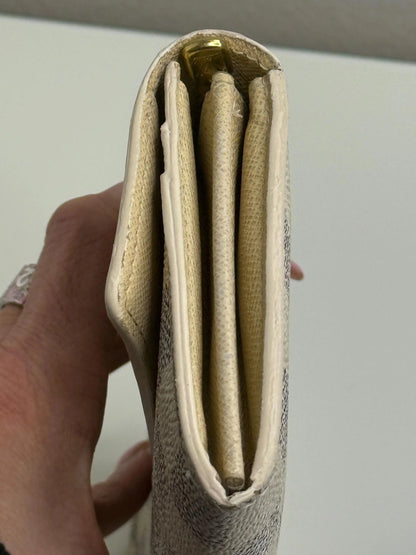 Louis Vuitton Sarah White Damier Azur Long Wallet