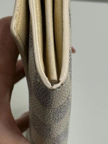 Louis Vuitton Sarah White Damier Azur Long Wallet