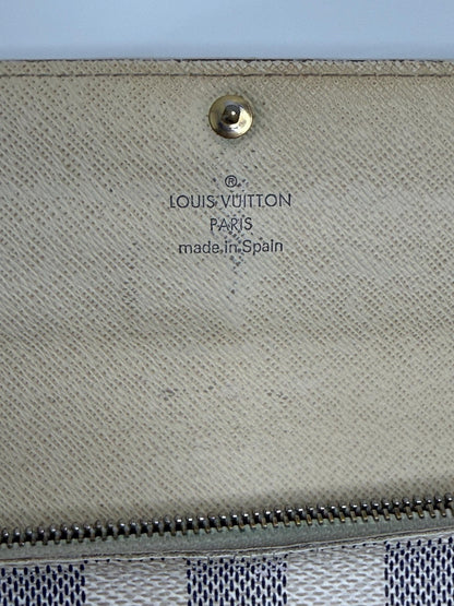Louis Vuitton Sarah White Damier Azur Long Wallet