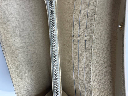 Louis Vuitton Sarah White Damier Azur Long Wallet