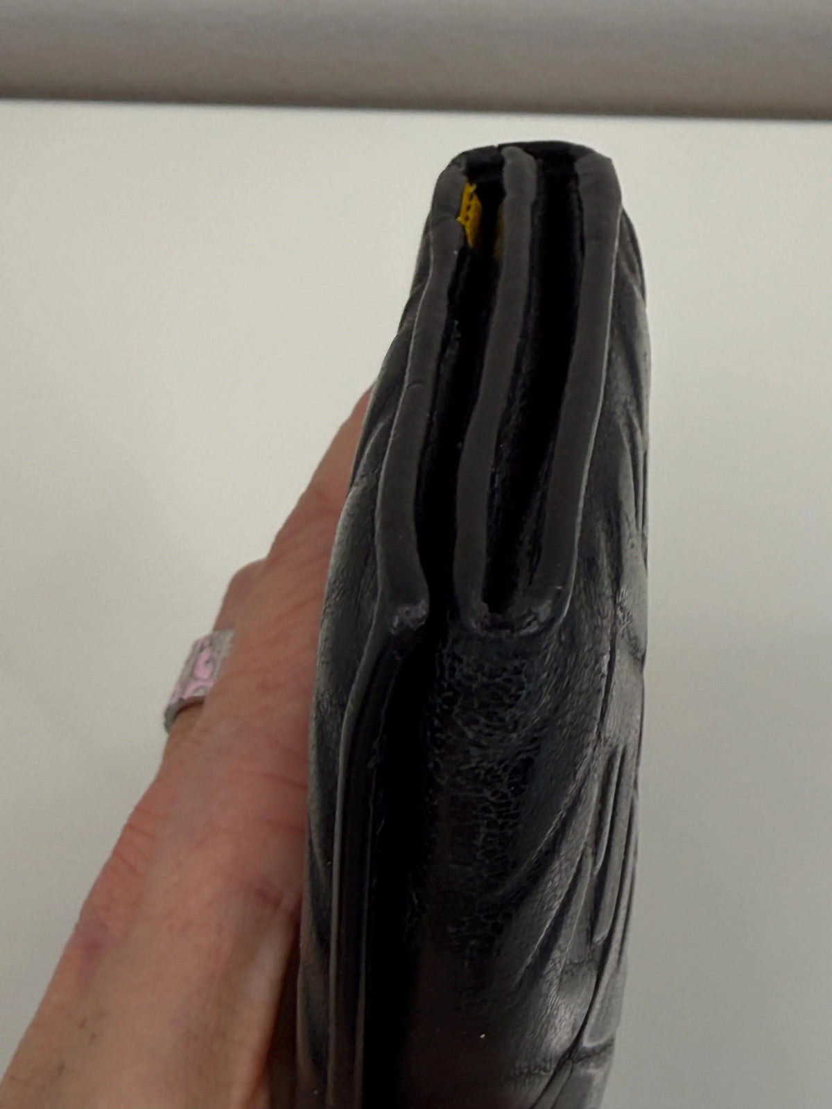 Fendi Black Forever Fendi Continental Wallet Calfskin with Embossed Logo