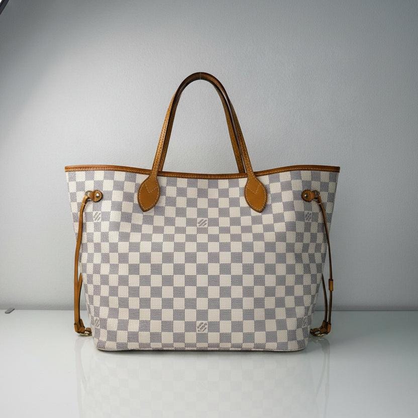 Louis Vuitton Damier Azur MM Neverfull Tote