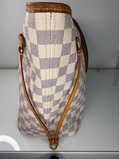 Louis Vuitton Damier Azur MM Neverfull Tote