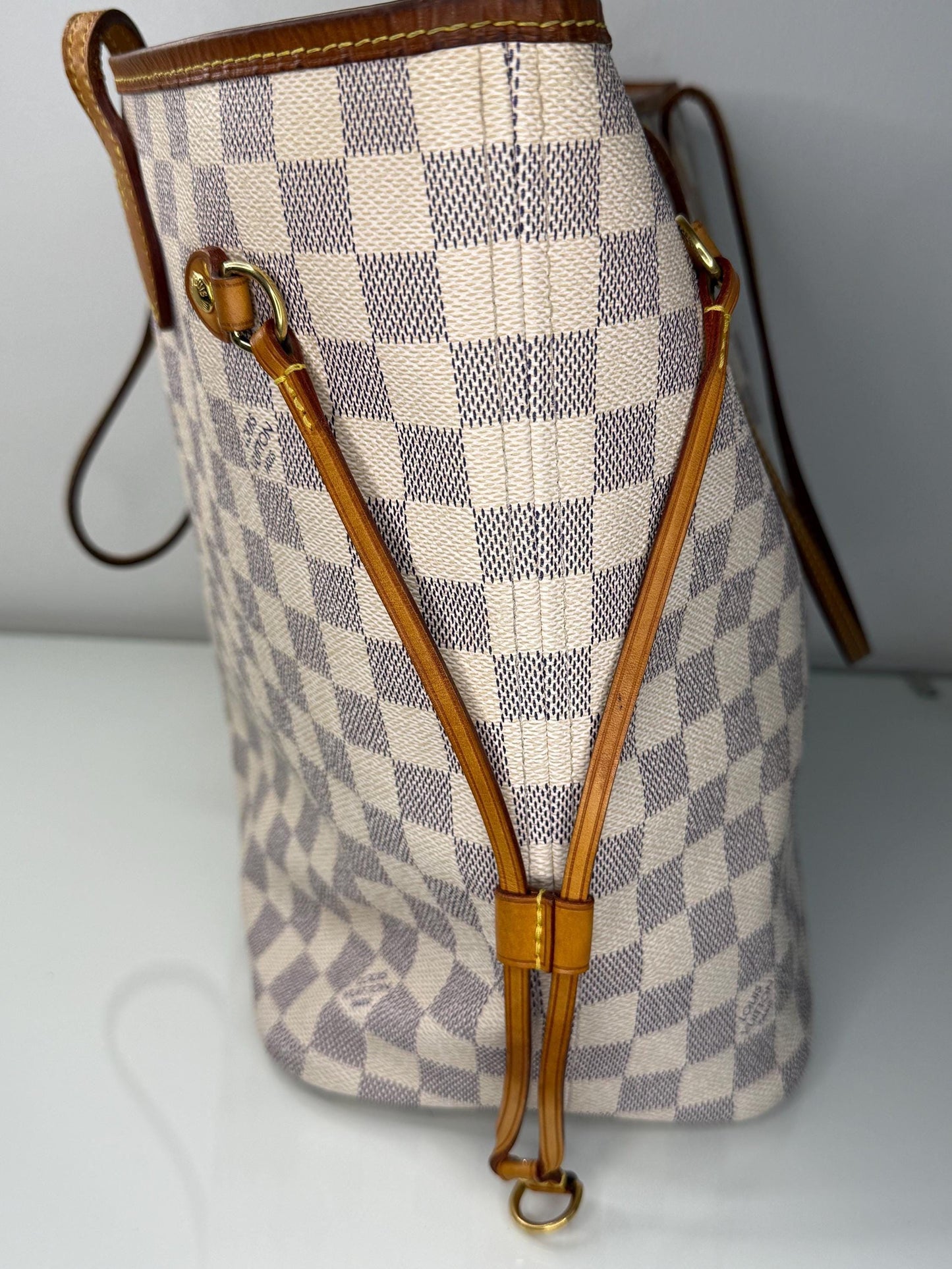 Louis Vuitton Damier Azur MM Neverfull Tote