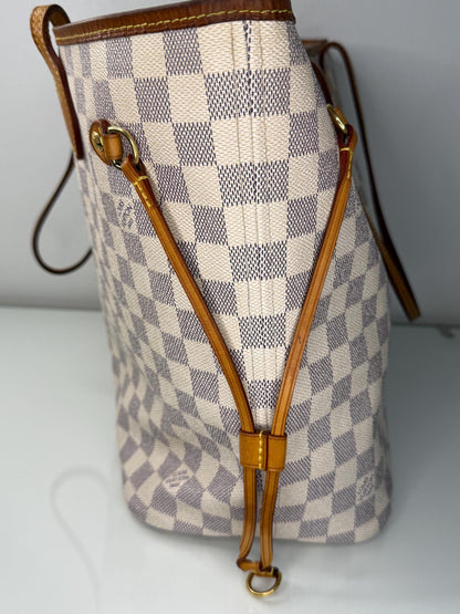Louis Vuitton Damier Azur MM Neverfull Tote