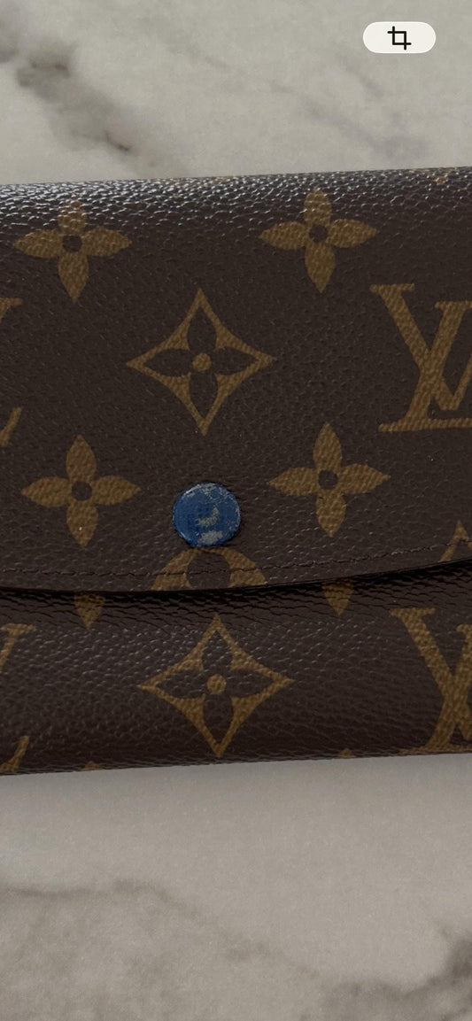 Louis Vuitton Emilie Monogram with Blue Interior Wallet