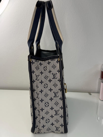 Louis Vuitton Vintage Monogram Mini Lin Sac Catherine -Blue