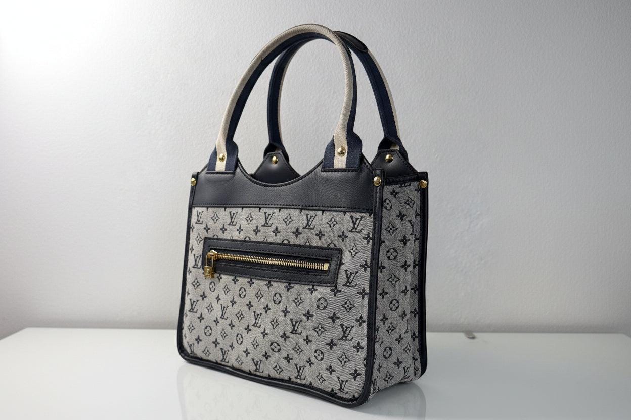 Louis Vuitton Vintage Monogram Mini Lin Sac Catherine -Blue