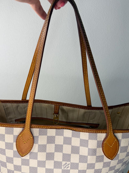 Louis Vuitton Damier Azur MM Neverfull Tote