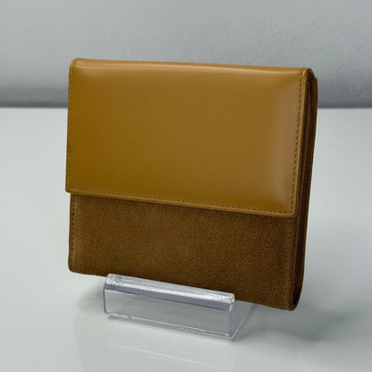Gucci Jackie Bifold Beige Suede Wallet